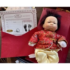 Berenguer Baby Olivia New 10"Vinyl Doll Asian Jointed Girl NOSS Original Box COA
